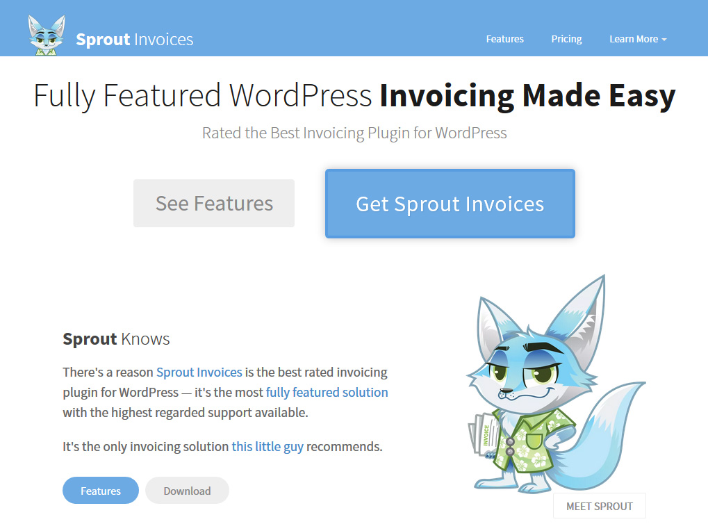 WordPress plugin Sprout Invoices