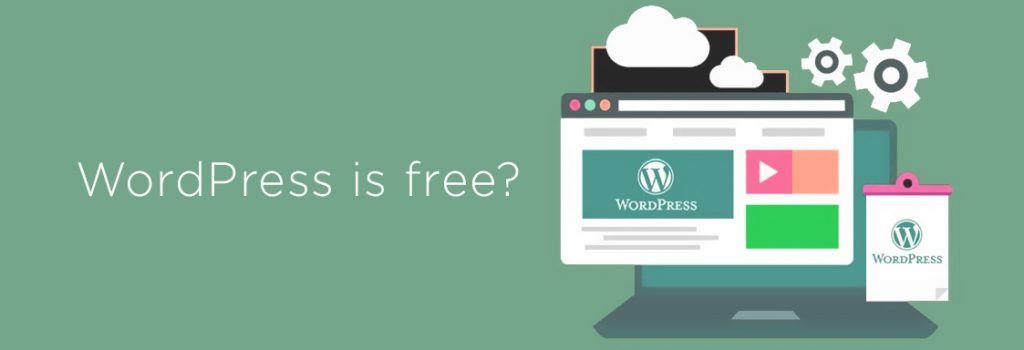 Yes, WordPress is free!