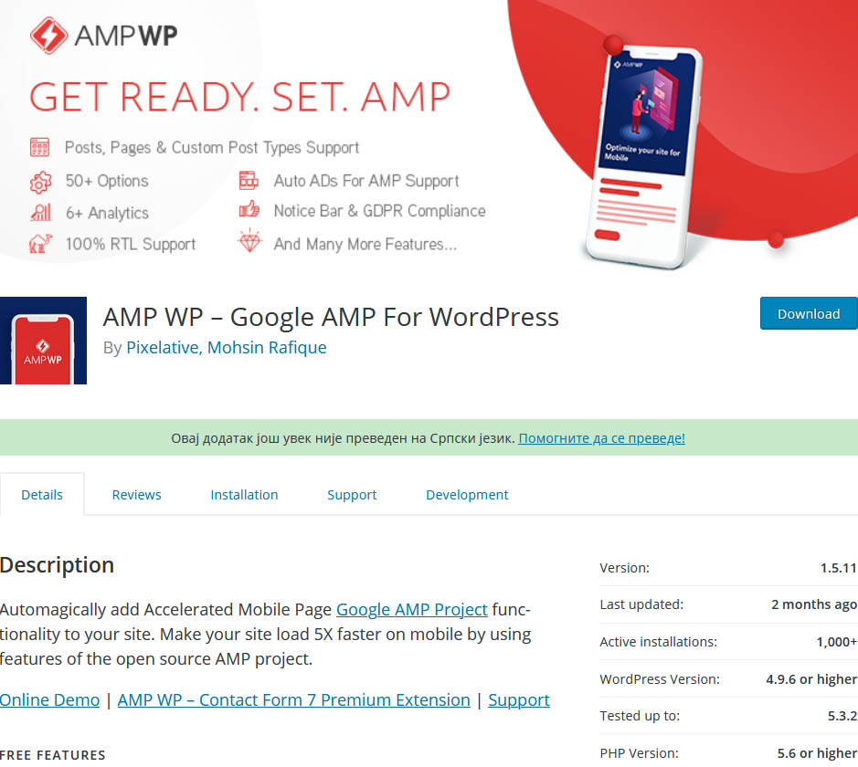 AMP WP promises better performance through Accelerated Mobile Pages