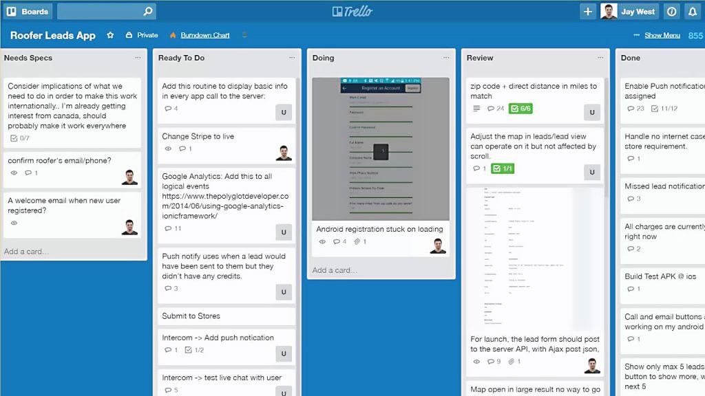 Trello classroom collaboration